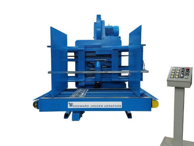Blue FL Series Pile Turner and Jogger Aerator, only at Woodward invented the Pile Turner and Jogger Aerator over 63 years ago, and has over 5,000.