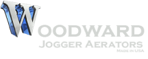 Woodward Jogger Aerators logo, showcasing innovation in Pile Turner technology, available at Woodward invented the Pile Turner and Jogger Aerator over 63 years ago, and has over 5,000.
